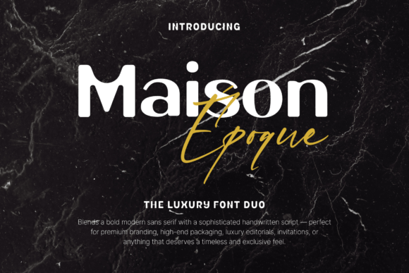 Maison Époque Duo: A Timeless Typeface for Makers